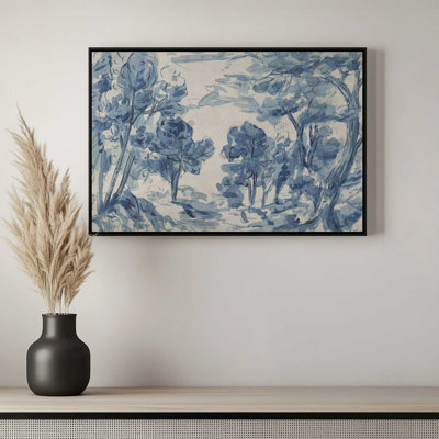 «Azure Wilderness I» par Melissa Wang, reproduction d'art sur toile