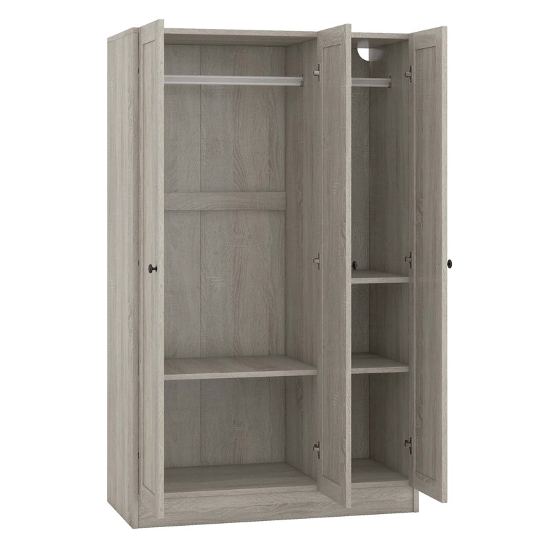 Armoire à 3 portes avec tablettes