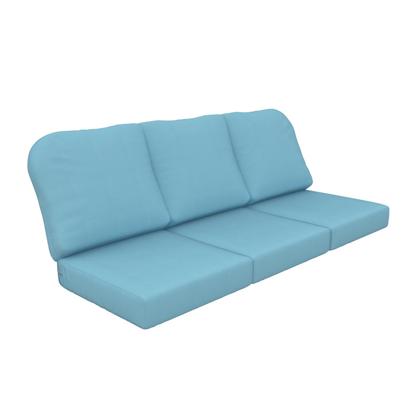 Outdoor Sunbrella® 3 Seater Sofa Cushions, Cast Horizon Sunbrella® Plainweave
