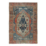 Antique Bakshaish Tribal Rug In Colorful Geometric Medallion Design - Rug & Kilim