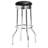 Loy 3 Piece Retro Bar Table Set, Round Top, 2 Stools, Chrome-114733168