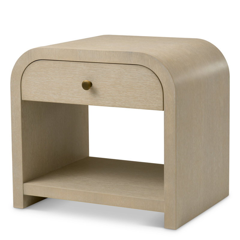Nightstand Rhodes Oak Veneer, Washed Oak