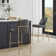 Angelick Upholstered Counter Stool with Metal Frame