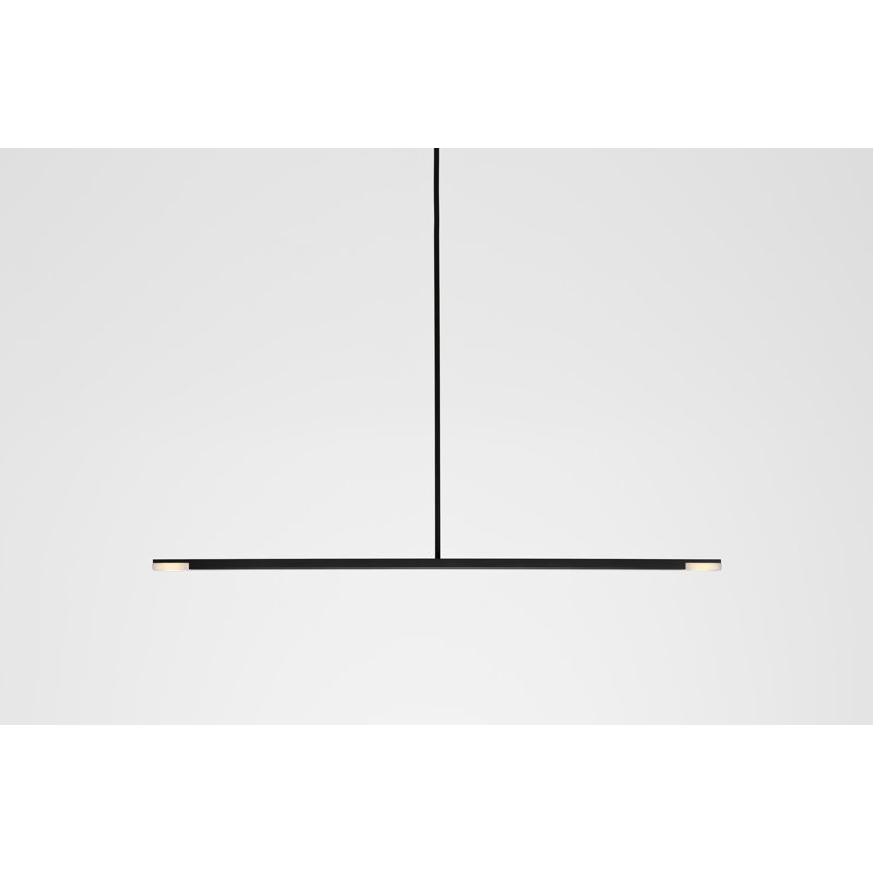 Virga 1 - Light LED Pendant, Black Anodized, 3500K
