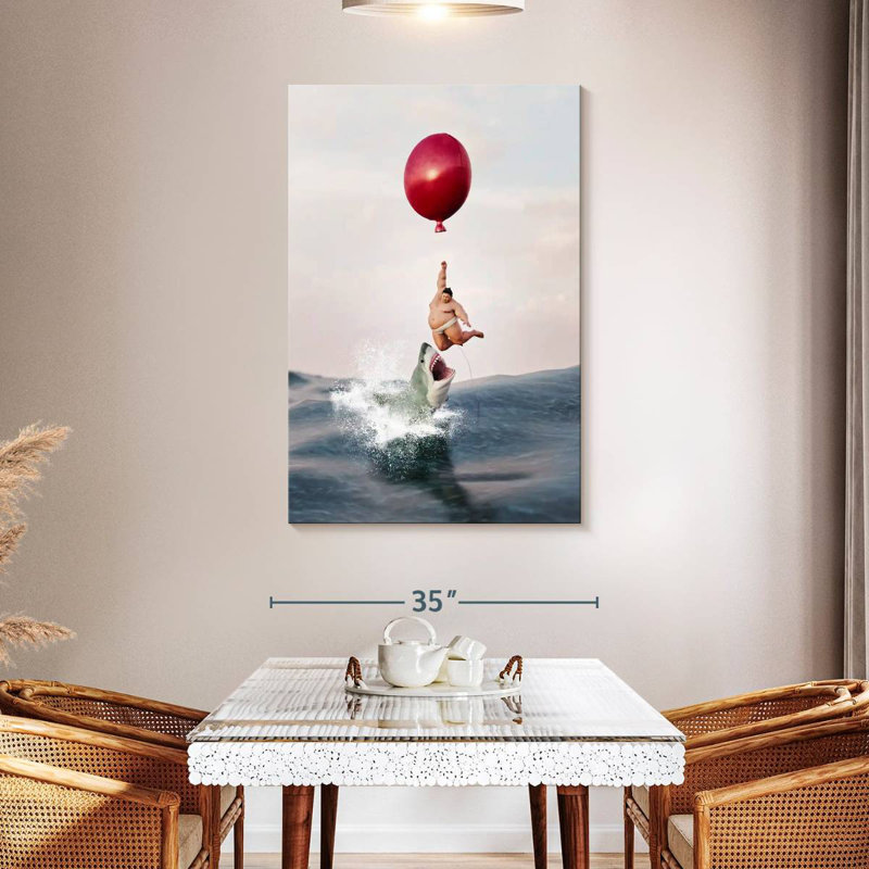 Sireci Sumo Shark Escape, 48" H x 32" W