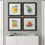 Happy Lemon - ensemble de 4 peintures sur toile encadrées-60149335-60149329
