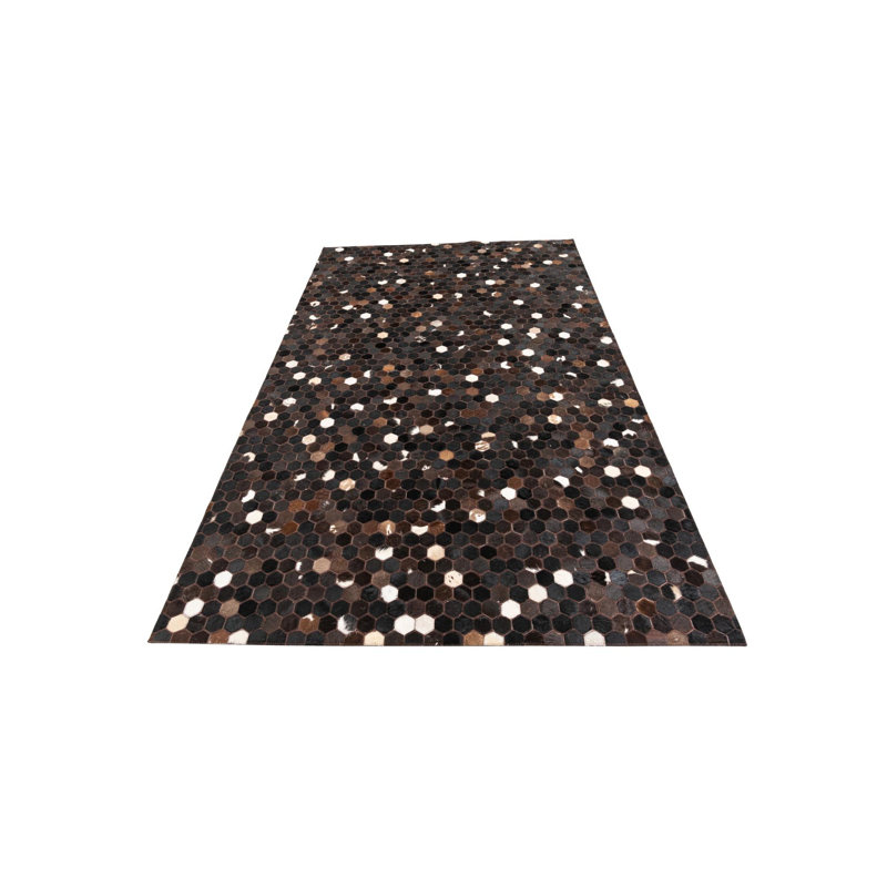 Tapis brun chocolat Jed