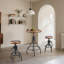 Ensemble de 3, table de bar industrielle avec table de bistro rustique et chaises Ensemble de table de café rétro