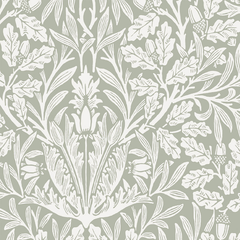 Papier peint Grody Acorn Sage, Vert