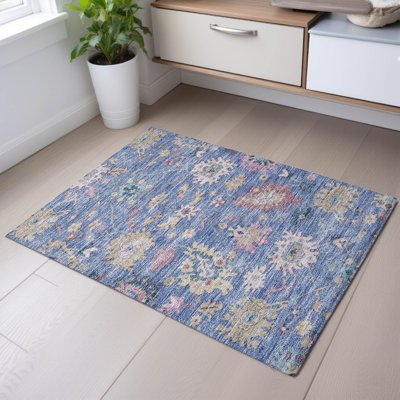 Premium Machine Washable Gurubaksh AMF1154 Global Rug