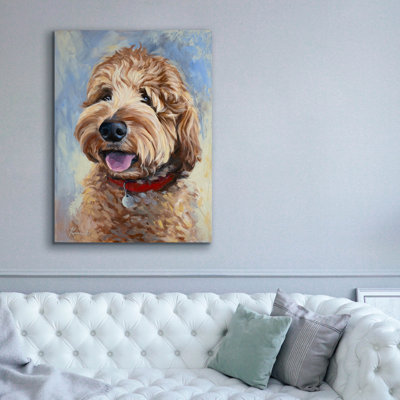 «Dogs Goldendoodle» par Lindsay Kivi, art mural sur toile