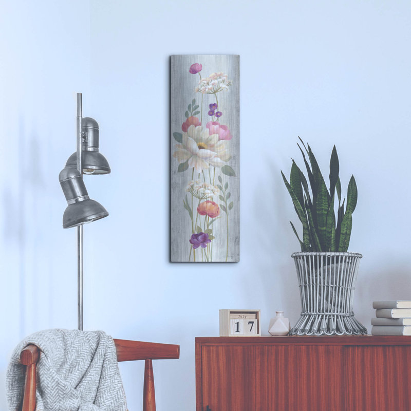 «Retro Floral I» par Silvia Vassileva, H 36 po x l 12 po