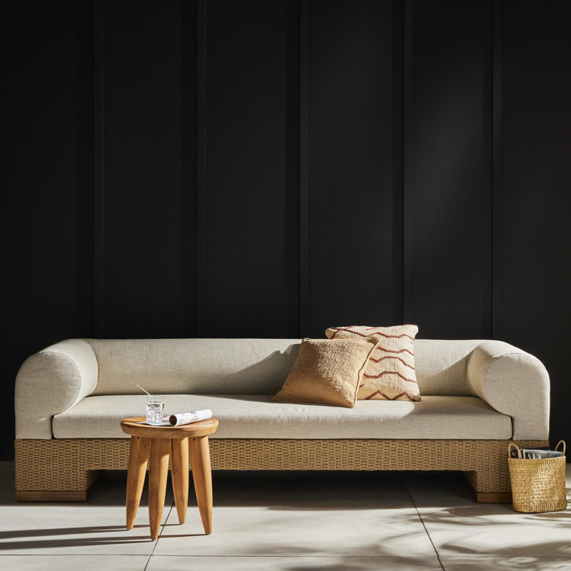 Joss Outdoor Sofa, Faye Sand, Teak