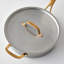 Martha Stewart Everyday 3.5 Quart Stainless Steel Saute Pan With Brass Handles And Lid