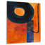«Retro Dada», peinture orange et noir - reproduction d'art abstrait mural-506644184-506644190