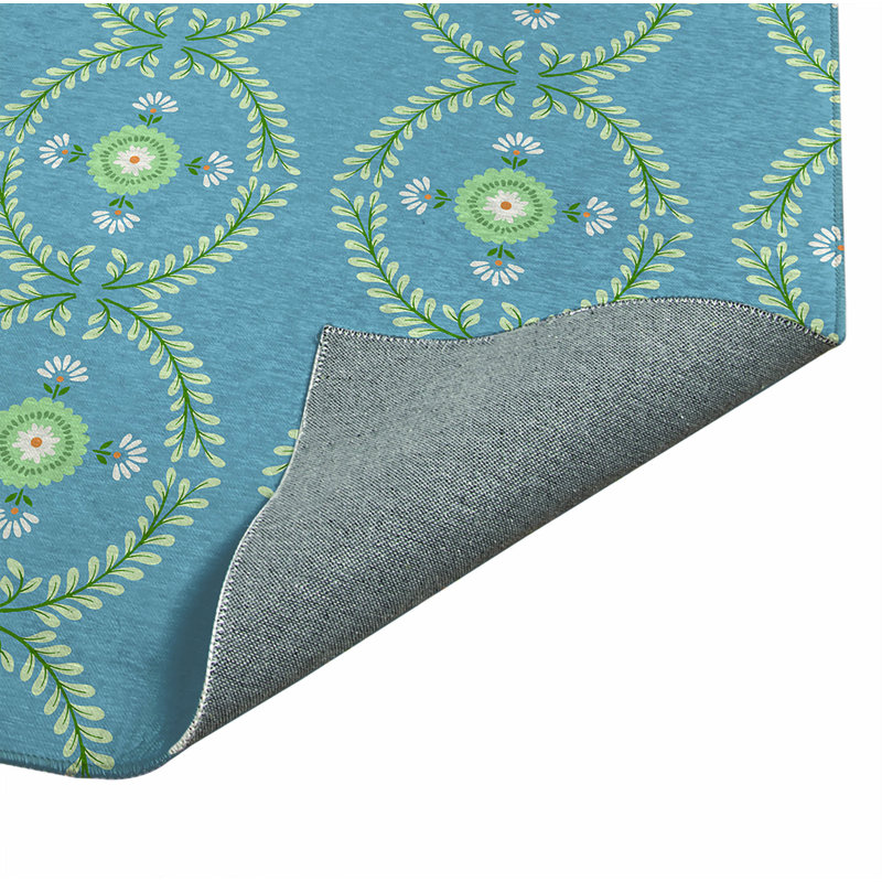 Bree Low Pile Decorative Indoor Area Rug, Rectangle 4' x 6'