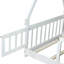 Lit de sol en forme de tente, lit plateforme avec garde-corps, lattes et porte-1282346036