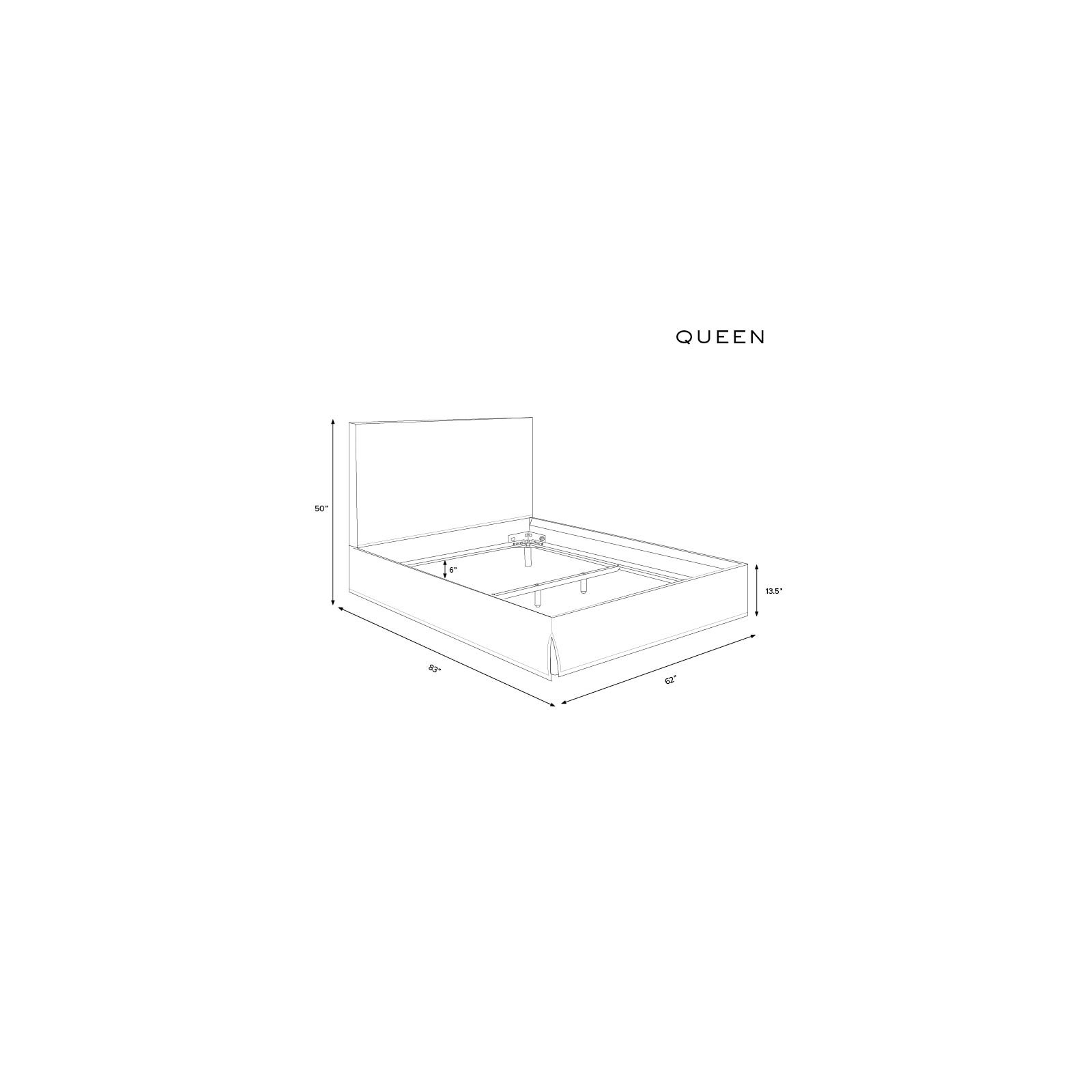 Verona Upholstered Slipcover Bed, Zuma White Textured Linen, Queen