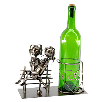 Tabletop Wine Bottle Rack in Silver