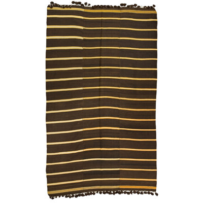 Hand Woven Wool Striped Area Rug