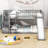 Twin Over Twin Wood Bunk Bed with Slide and Storage Staircase-1236857203