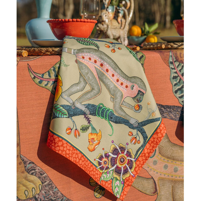 Meandering Monkey Tales Napkins, Delta
