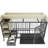 Large Iron Pet Cage With Functionality - Material, Beige Black Practical Functions And Basin