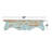 Wood 1 Shelf Scroll Blue Wall Shelf
