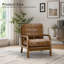 Chaise d'appoint rembourrée en bois massif-981250964