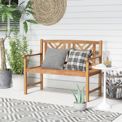 Irick Wooden Garden Bench by Lark Manor