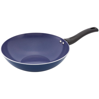 Judge Ceraglide, 28cm Woks, Ceramic Non-Stick, Blue