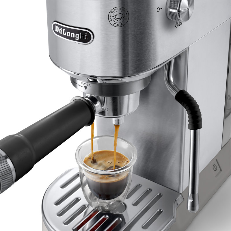 Espresso Machine Cold Brew Maker with Frothing Wand, Stainless