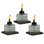 Lampe de table TIKI® 4 pouces en verre brun clair