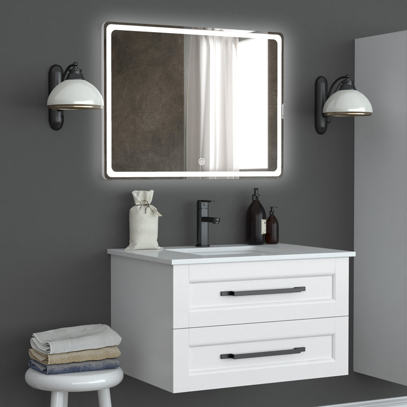 Miroir lumineux mural