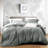 3 Pieces Duvet Cover Set, Satin Comforter Cover Set with Hidden Zipper Design - NTBAY-264663191-264663186