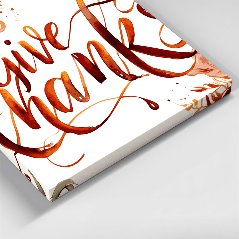 Art mural sur toile, "Thanksgiving", H 11 po x l 14 po