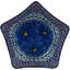 27,05 oz Bol à salade Cobalt Poppies