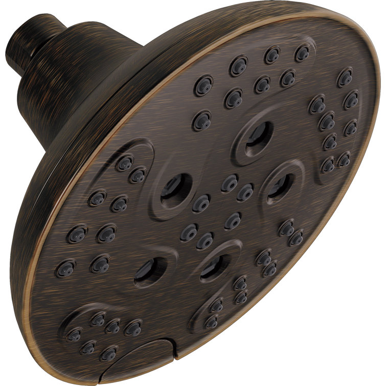 Delta 52666-RB Pivotal Multi Function Fixed Shower Head with H2okinetic Technology