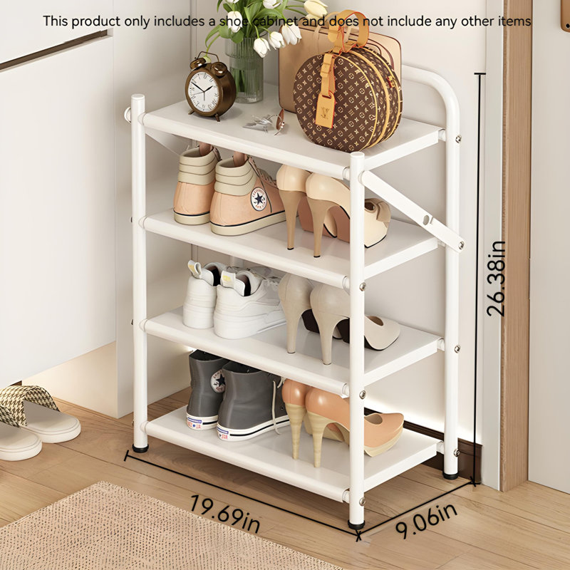 Pull-Out Shoe Rack - Foldable Dust-Proof Shoe Storage Shelf With Easy Assembly