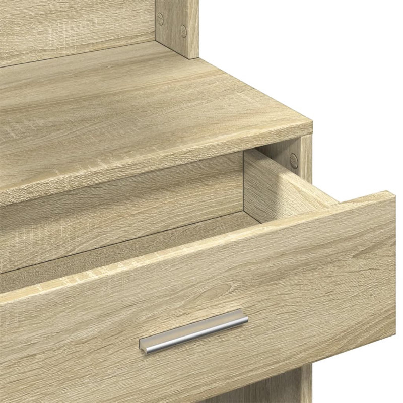 Dressing Table With Cabinet 80X35x132 Cm, Sonoma Oak
