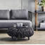 Loop 29.2" Wide Round Footstool Wide Ottoman-55818297