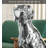 Shiny Silver Dog Floor Sculpture Home Decor Ornament