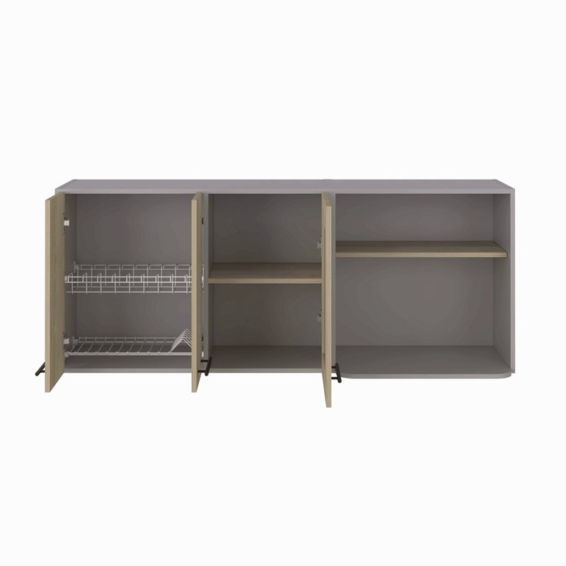 Armoire murale, support, armoire en verre, porte double