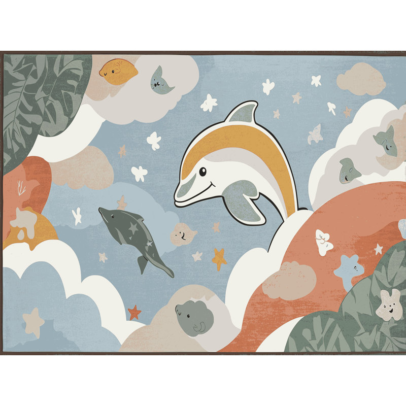 Tapis pour enfants East Urban Home, Rectangulaire 2 pi x 3 pi