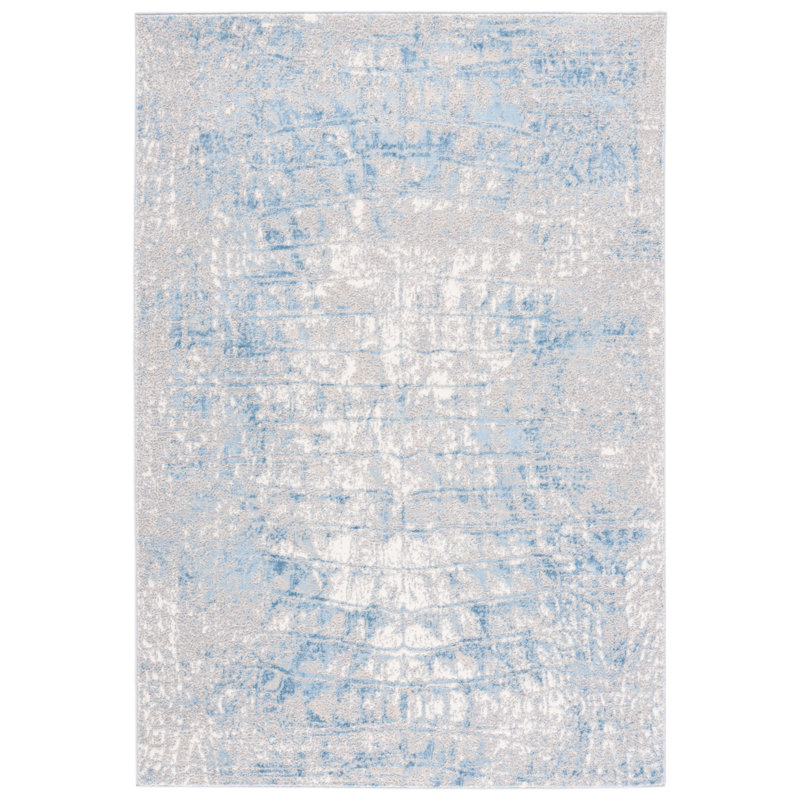 Lagoon Performance Abstract Rug, Rectangle 8' x 10'