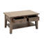 Table basse à 4 pieds en bois massif avec rangement Ballindam