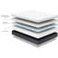 Grand matelas 14 po avec tissu rafraîchissant et cuivre ventilé gel mousse pour mémoire-208128508