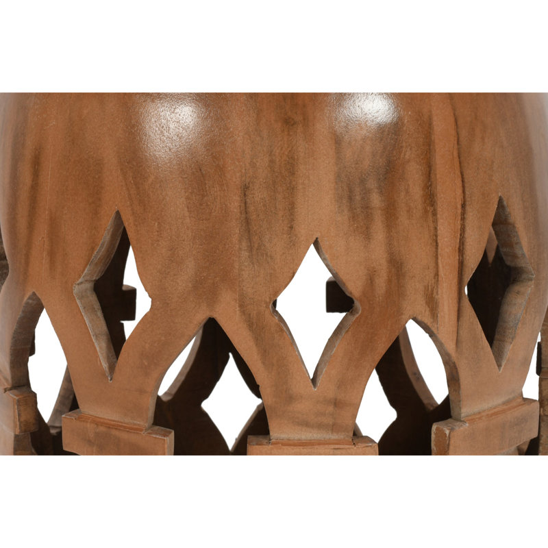 Sabara Solid Wood Block End Table