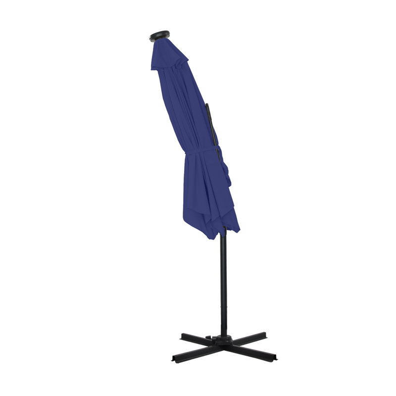 Parasol lumineux en porte-à-faux 10 pi Dantez, Marine