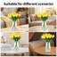 Bouquet de tulipes en soie artificielle Real Touch avec tiges pour mariage, décoration de table et cadeaux-2139909243